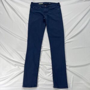 AG Jeans The Prima Mid Rise Cigarette Leg 27x30 Blue Pants Mid Rise Slim Stretch